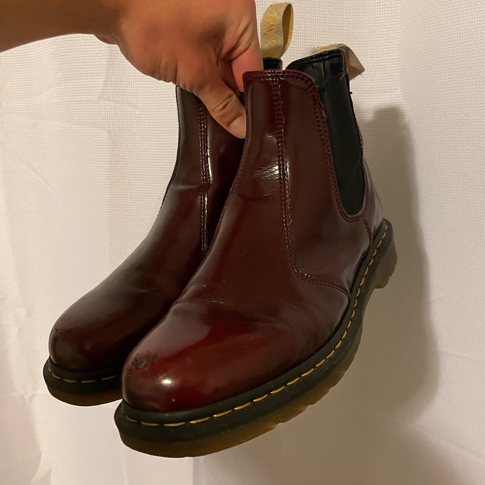Dr. Martens Size 11 Cherry Chelsea Boots